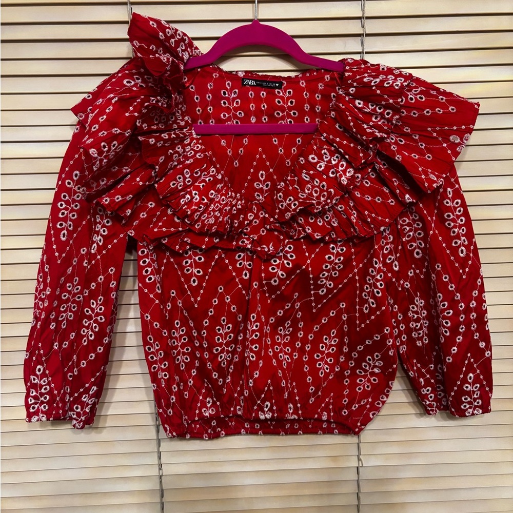 Zara Bandana Ruffle Top